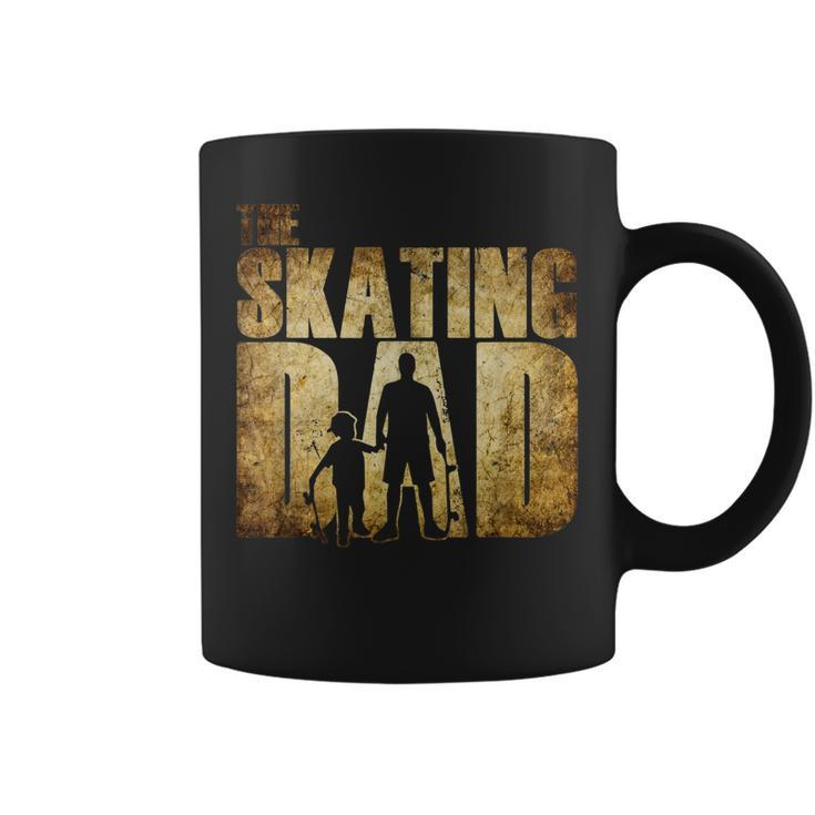 The Skating Dad Funny Skater Father Skateboard Gift For Dad Gift For Mens Coffee Mug