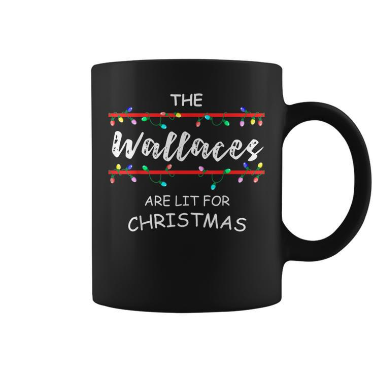 The Wallaces Are Lit For Christmas Family Christmas Design Coffee Mug