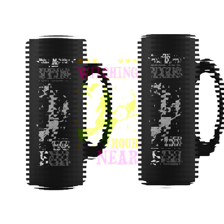 The Witching Hour Is Near Distressed Coffee Mug