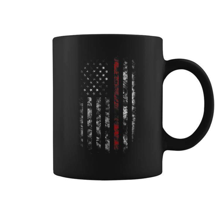 Thin Red Line Fire Fighter  Coffee Mug