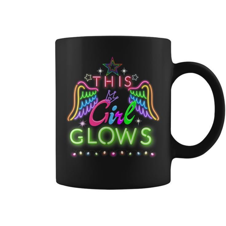 This Girl Glows Lights Glow Party Lover  Coffee Mug