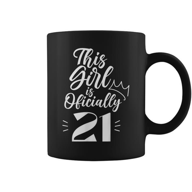 This Girl Is Officially 21 Birthday 21St Military Party Coffee Mug