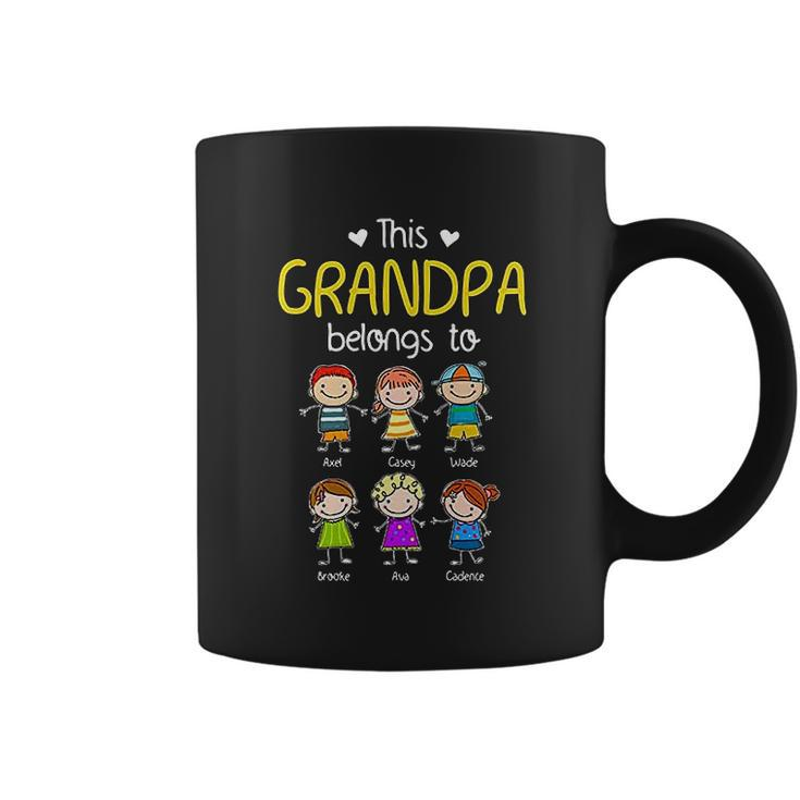 This Grandpa Belongs To Personalized Grandpa Coffee Mug