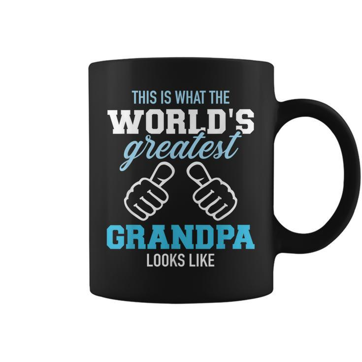 This Is What Worlds Greatest Grandpa Looks Like Gift For Mens Coffee Mug