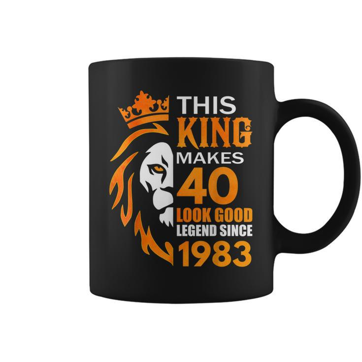This King Makes 40 Look Good Legend Since 1983  Coffee Mug