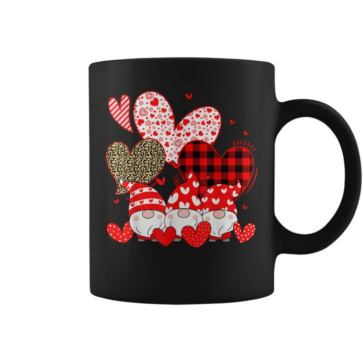 Three Gnomes Holding Hearts Valentines Day Gifts For Her  V2 Coffee Mug