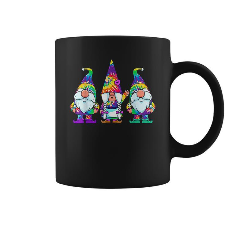 Three Hippie Gnomes Tie Dye Retro Vintage Hat Peace Gnome Coffee Mug