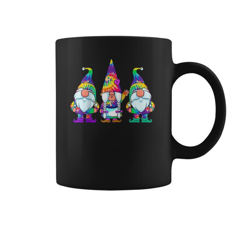 Three Hippie Gnomes Tie Dye Retro Vintage Hat Peace Gnome Raglan Baseball Tee Coffee Mug
