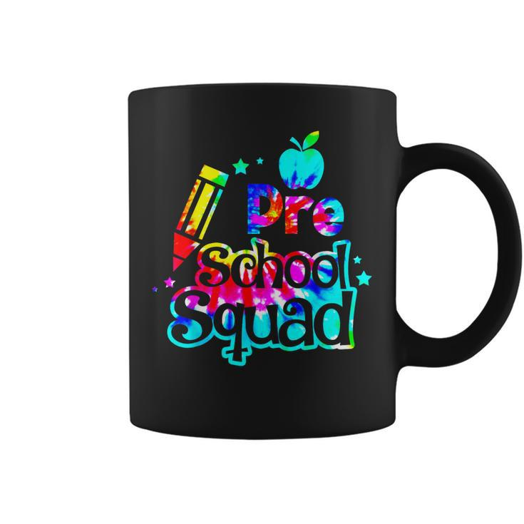 Tie Dye Preschool Squad Back To School Teachers Kids Coffee Mug