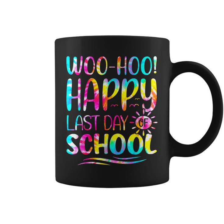 Tie Dye Woo Hoo Happy Last Day Of School Funny Kids Teacher  Coffee Mug