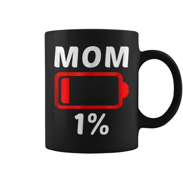 Tired Mom  Low Battery Tshirt Women Mothers Day Gift Coffee Mug