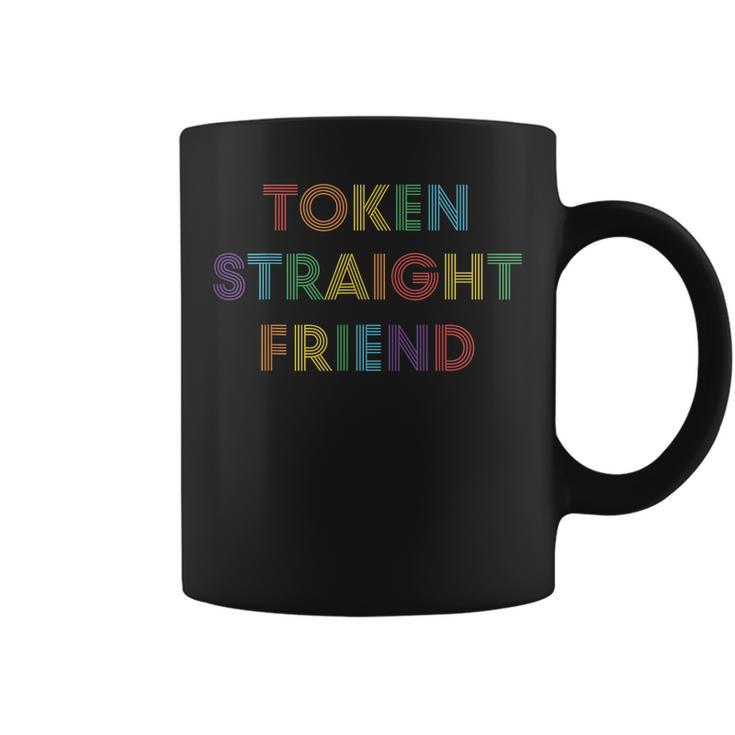 Token Straight Friend Rainbow Colors  For Men Women  Coffee Mug