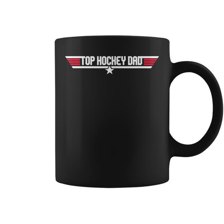 Top Hockey Dad Funny Father 80S Fathers Day Gift Coffee Mug