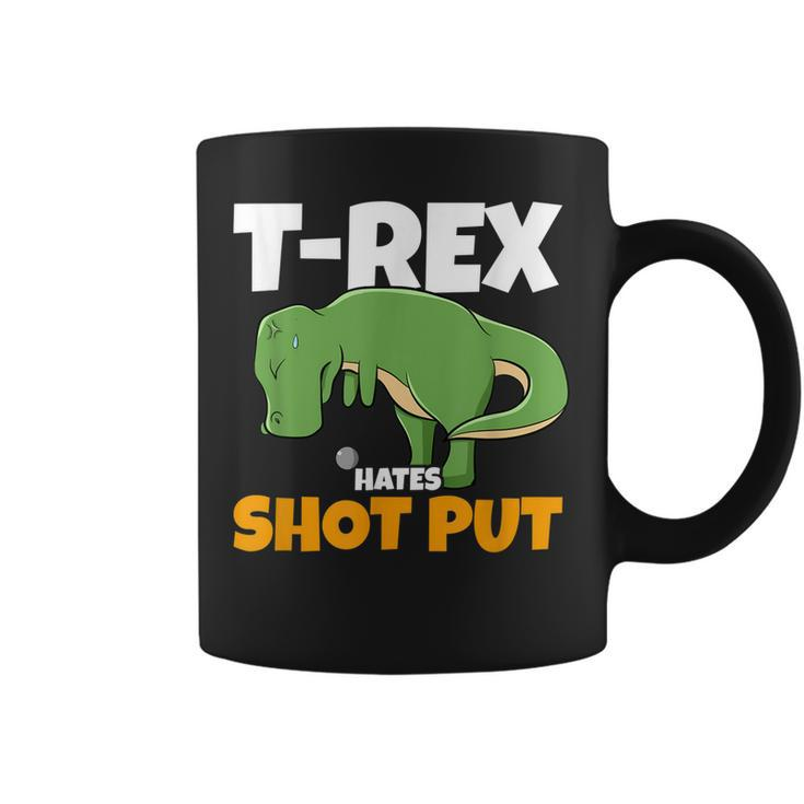 Track And Field Throwing Dino Funny Thrower Shot Put  Coffee Mug