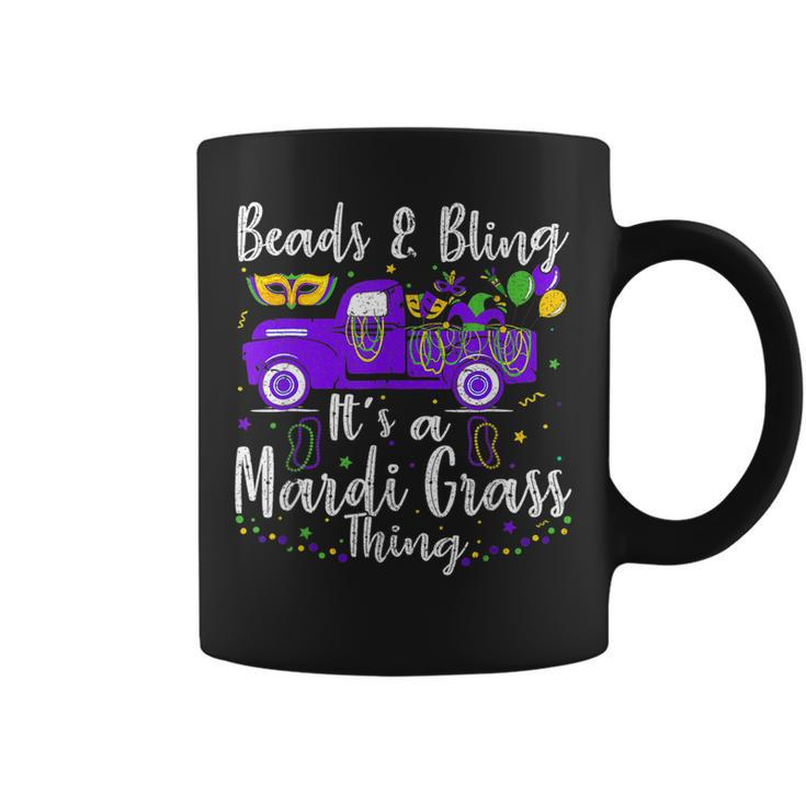 Truck Beads And Bling Its A Mardi Gras Thing Fun Mardi Gras  Coffee Mug