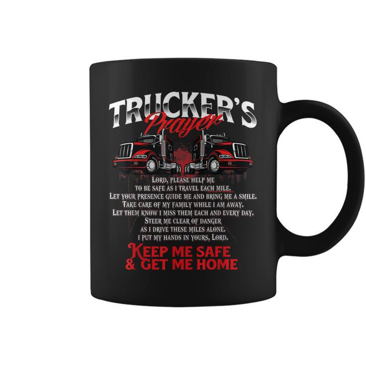 Truckers Prayer - Semi Truck Driver Trucking Big Rig Driving  Coffee Mug