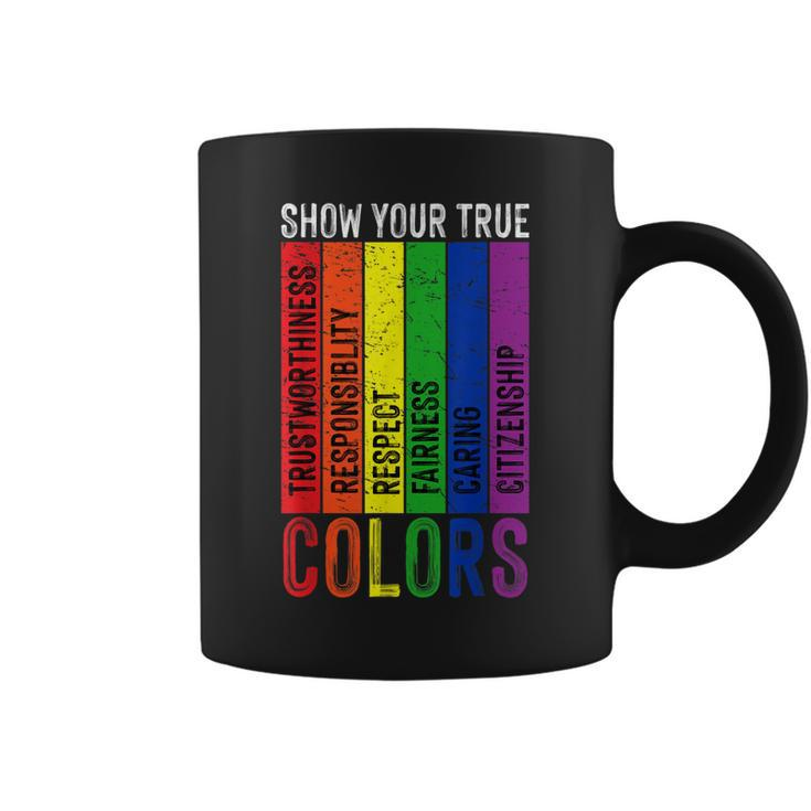 True Colors Gay Rainbow Pride Flag Lgtbq Cool Lgbt Ally Gift  Coffee Mug