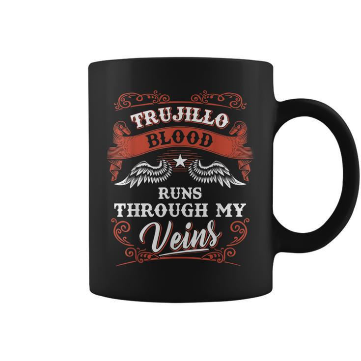 Trujillo Blood Runs Through My Veins Family Christmas  Coffee Mug