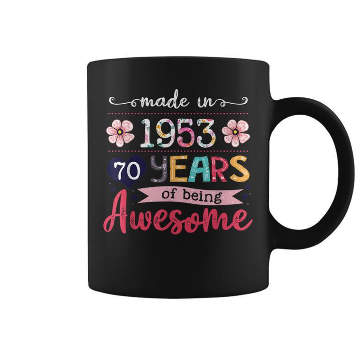 Turning 70 Birthday Decorations Women Made In 1953 70Th Bday  Coffee Mug
