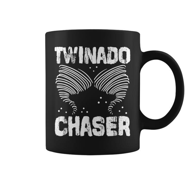 Twinado Chaser Funny Mom Dad Twin Parents  Coffee Mug