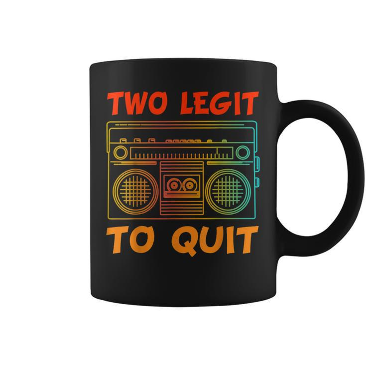 Two Legit To Quit Funny Hip Hop Theme 2Nd Birthday Costume  Coffee Mug