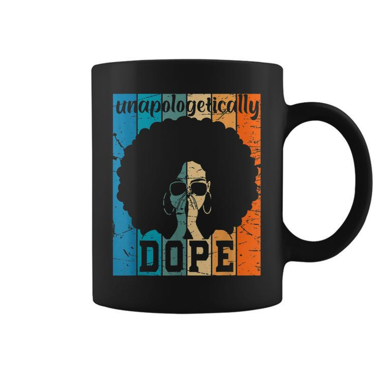 Unapologetically Dope Black History Month African American  V8 Coffee Mug