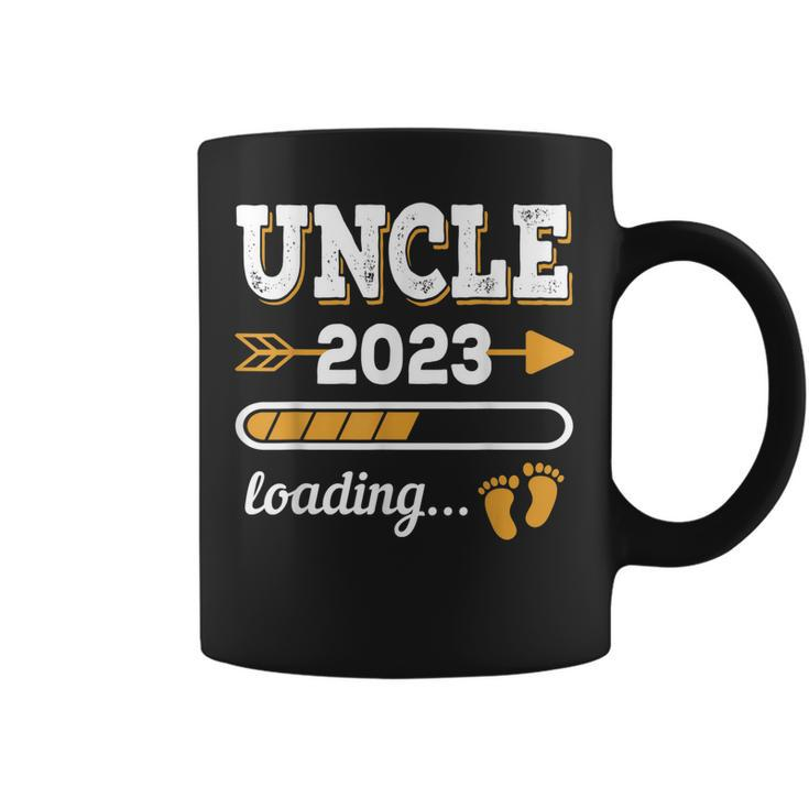 Uncle 2023 Loading Pregnancy Announcement Nephew Niece Gift For Mens Coffee Mug