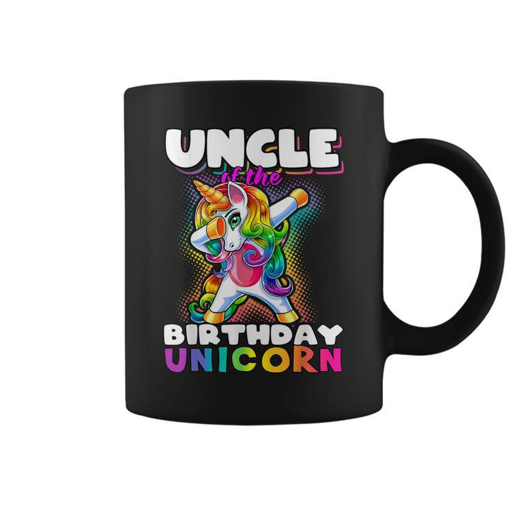 Uncle Of Birthday Unicorn Dabbing Unicorn Matching Family Coffee Mug