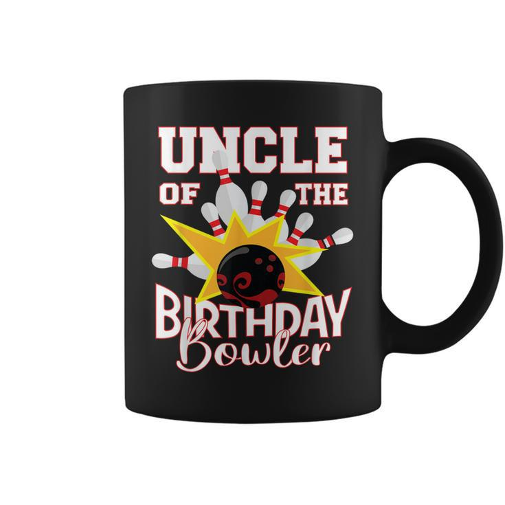 Uncle Of The Birthday Bowler Kid Bowling Party Coffee Mug