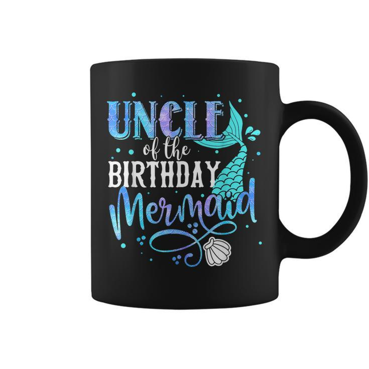 Uncle Of The Birthday Mermaid Family Matching Party Squad  Coffee Mug