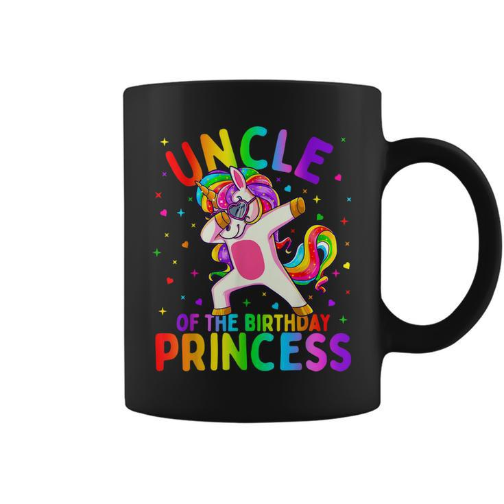 Uncle Of The Birthday Princess Girl Dabbing Unicorn Coffee Mug
