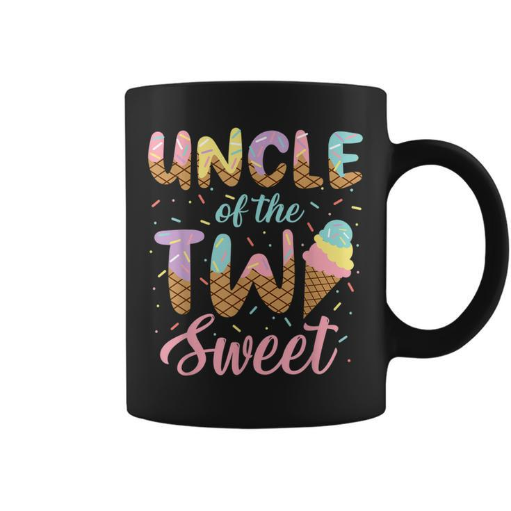 Uncle Of The Two Sweet Birthday Girl Ice Cream Lovers 2Nd Coffee Mug