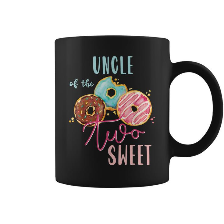 Uncle Sweet Two Donut Birthday Party Theme Girl Coffee Mug