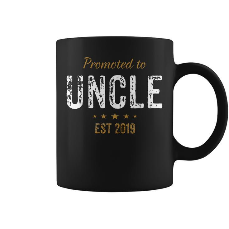 Uncle To Be Promoted To Uncle  Est 2019 Coffee Mug