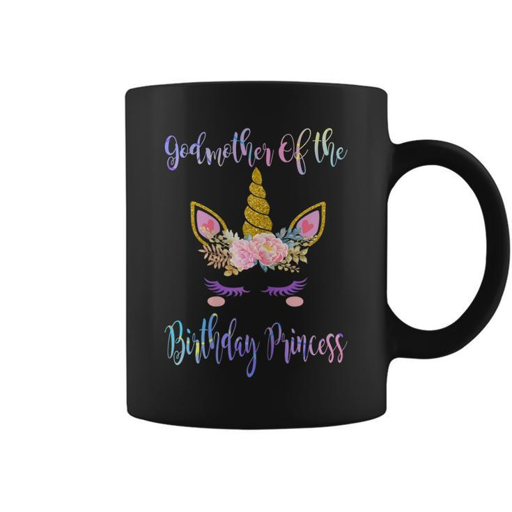 Unicorn Birthday Tshirt Godmother Of The Birthday Princess Coffee Mug