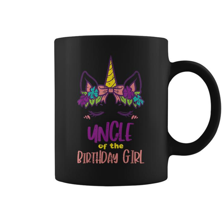 Unicorn Uncle Birthday Girl Party Family Matching Gift Men Gift For Mens Coffee Mug