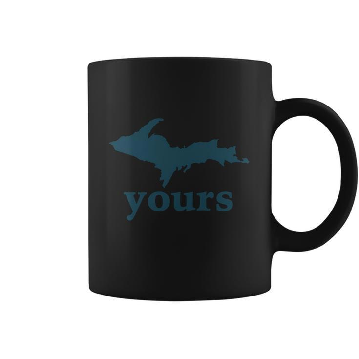 Up Yours Michigan Funny Upper Peninsula Apparel T-Shirt Coffee Mug