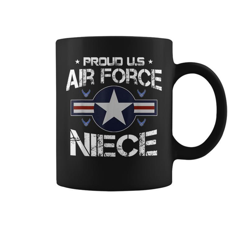 Us Air Force Proud Niece - Proud Air Force Niece Veteran Day  Coffee Mug