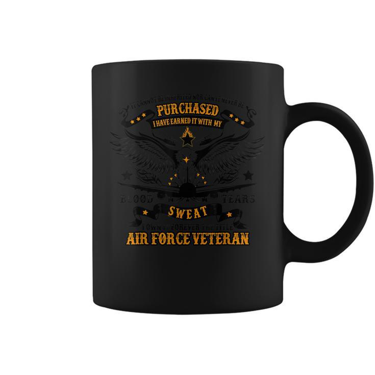 Us Air Force Veteran T  Armed Forces  Coffee Mug