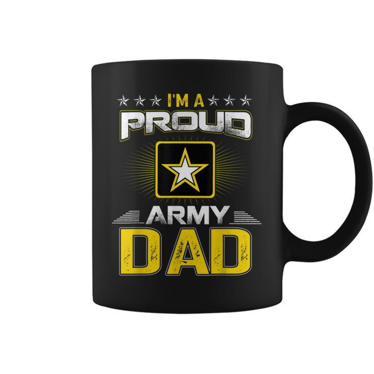 Us Army Proud Us Army Dad  Military Veteran Pride Coffee Mug
