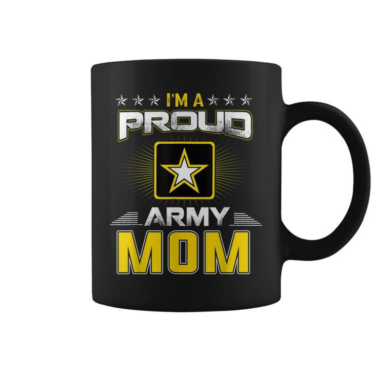 Us Army Proud Us Army Mom  Military Veteran Pride Coffee Mug