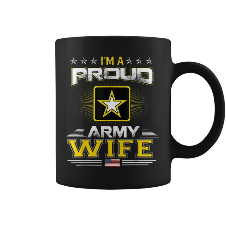 Us Army Proud Us Army Wife  Military Veteran Pride Coffee Mug