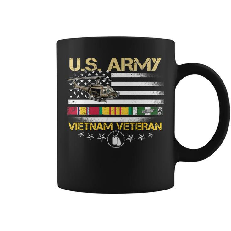 Us Army Vietnam Veteran Usa Flag Vietnam Vet Flag Men Women   V2 Coffee Mug