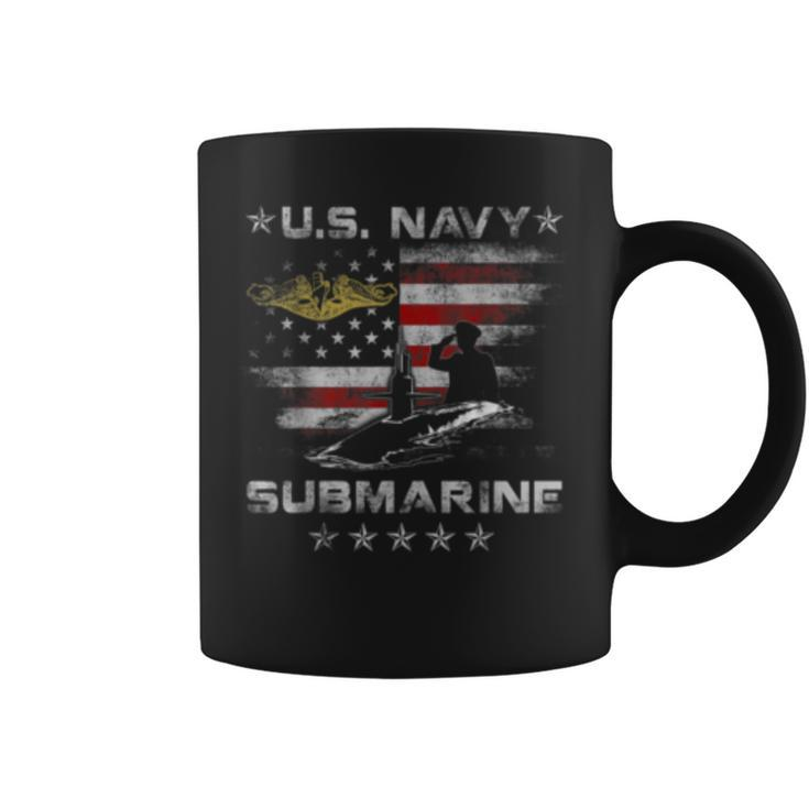 US Navy Submarine Silent Service Vintage  Mens Coffee Mug
