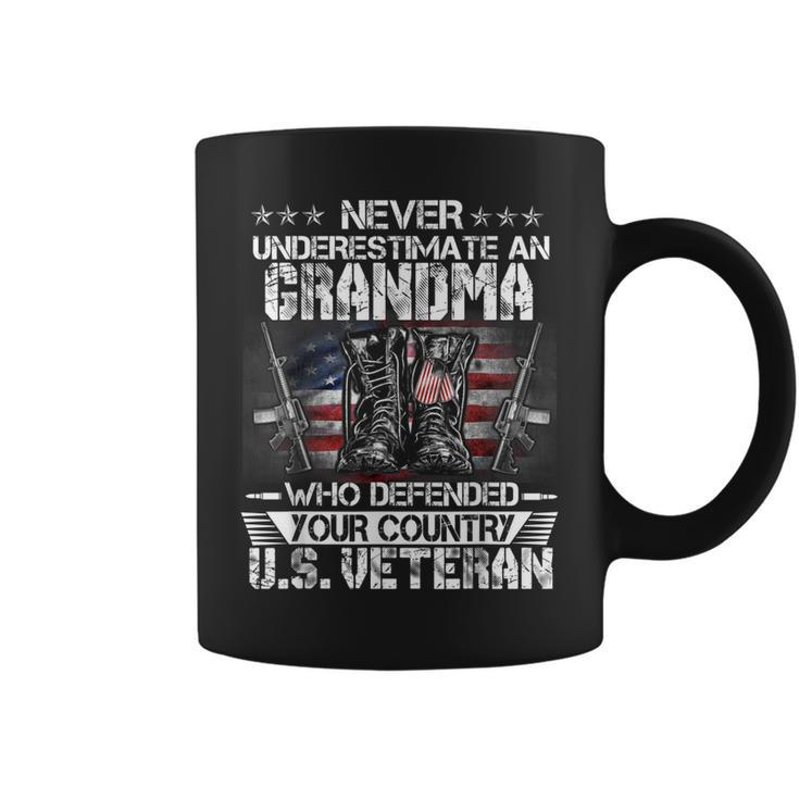 Us Veteran Grandma  Veterans Day Us Patriot Patriotic  V2 Coffee Mug