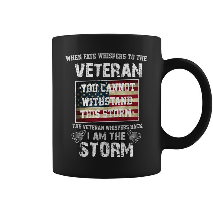 US Veteran I Am The Storm American Flag  Coffee Mug