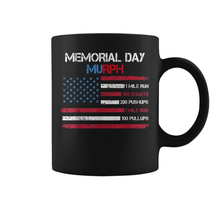 Usa American Flag Memorial Day Murph 2023 Veteran Workout  Coffee Mug