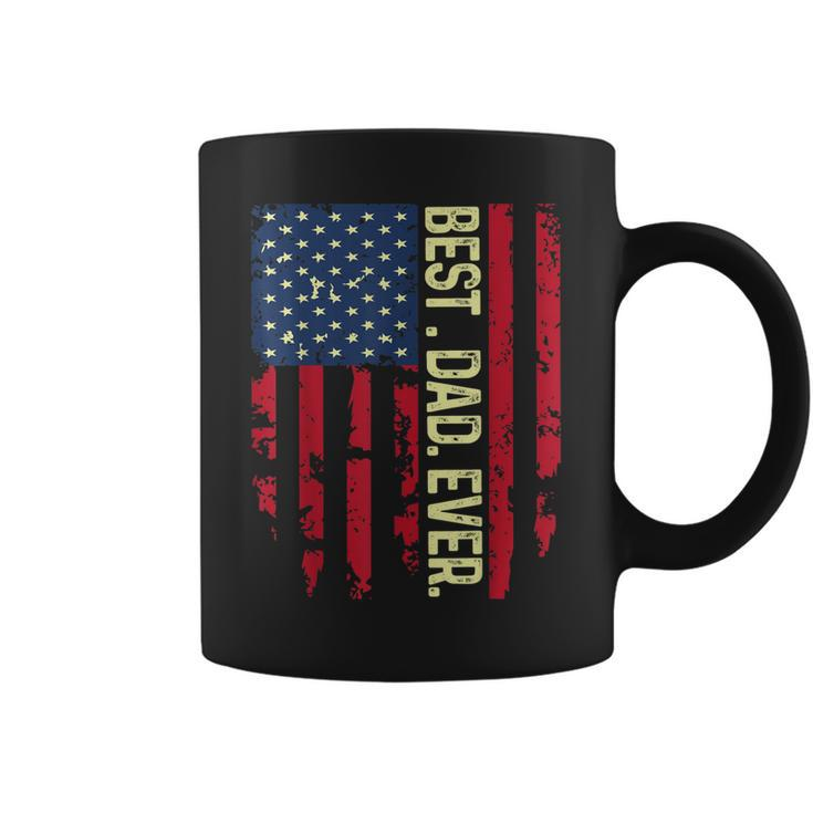 Usa Flag Best Dad Ever United States For Dad On Fathers Day Gift For Mens Coffee Mug
