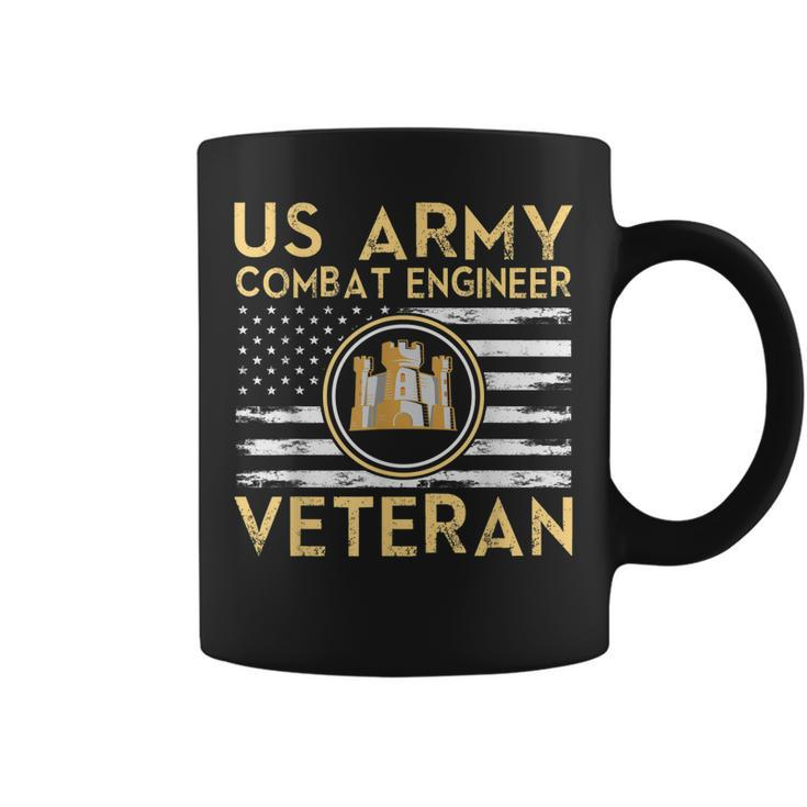 Usa Flag | Army Veteran | Us Army Combat Engineer Veteran  Coffee Mug