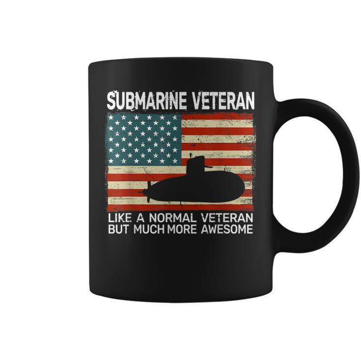 Usa Flag Submarine Veteran For Men And Submarine For Men Coffee Mug